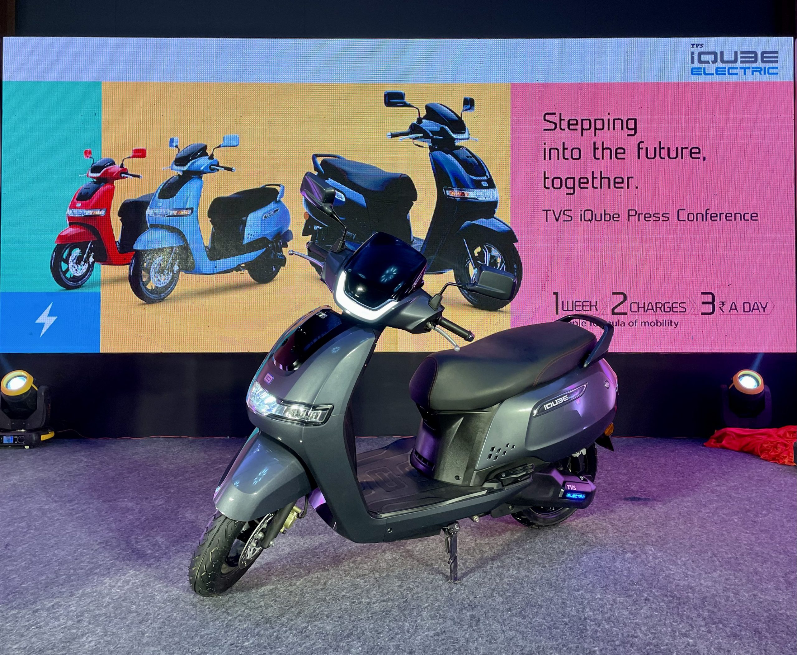 TVS Motor Company unveils the new TVS iQube Electric Scooters with a